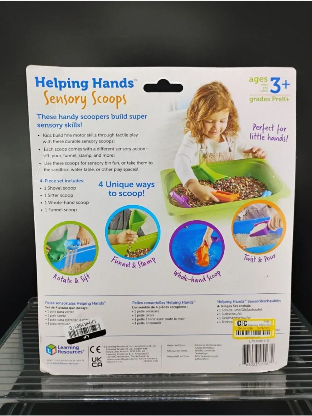 Helping Hands Sensory Scoops Kids Educational Toy Ages 3+ 4-Piece